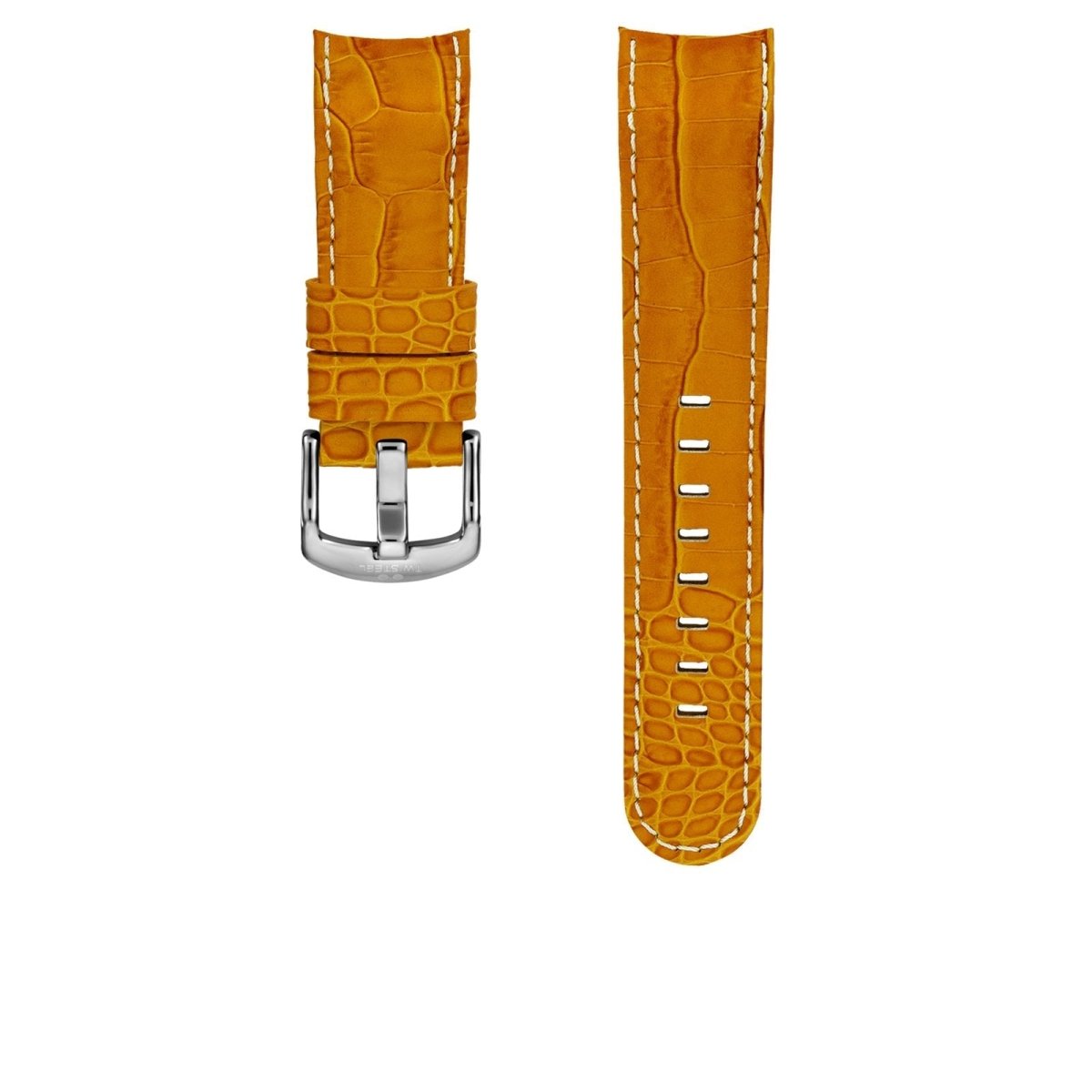 TW Steel Orange Leather Strap | Fits 45mm Case | 22mm Lug Width | TWB114L | TIME Watches