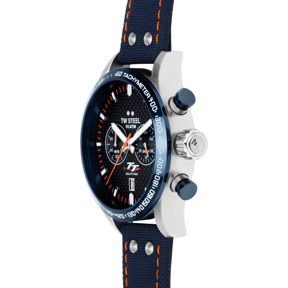 TW Steel Volante Black Dial and Blue Leather Strap 45mm Limited Edition Men's Watch | VS128 | TIME Watches