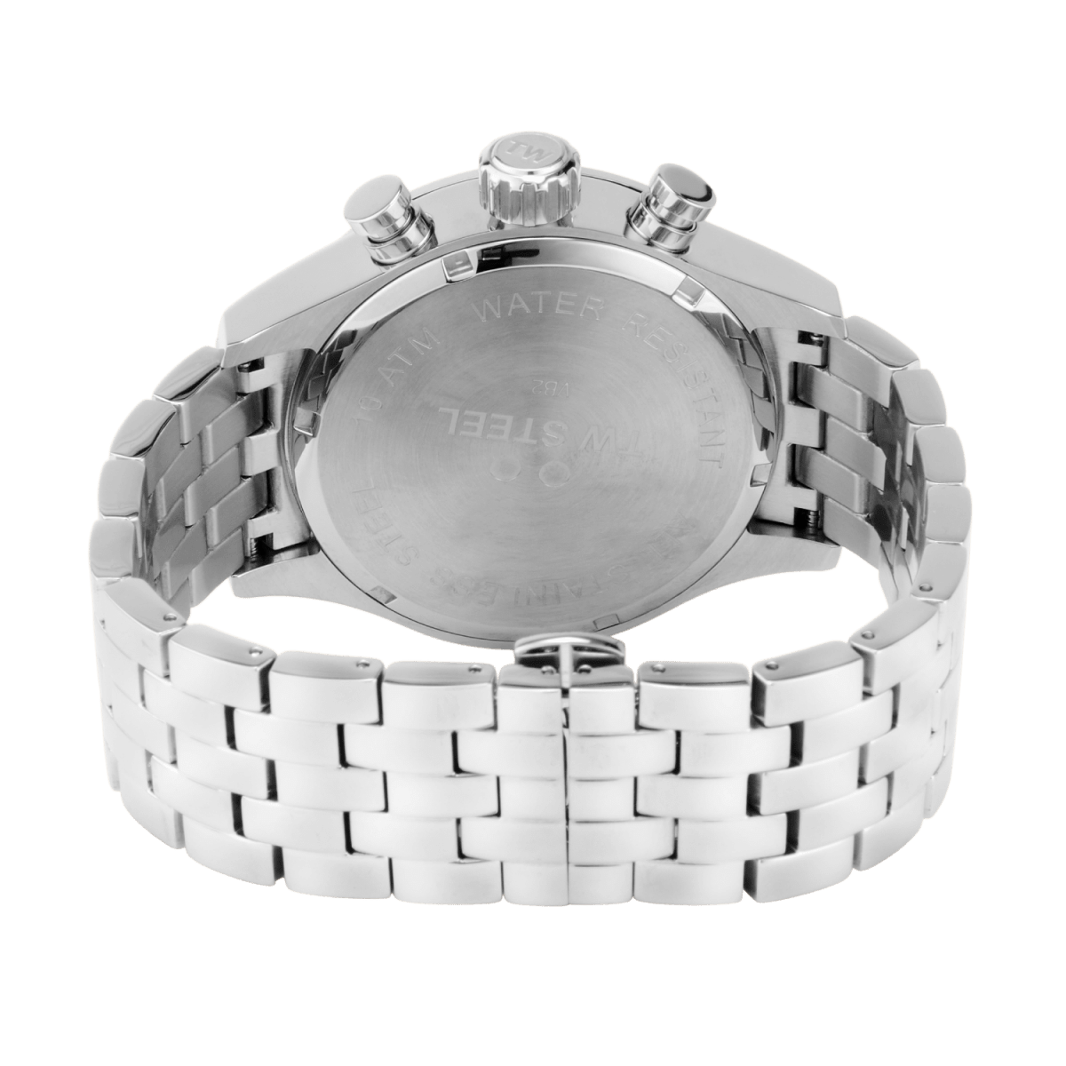 TW Steel Volante Black Dial and Silver Steel Bracelet Strap 45mm Men's Watch | VB2 | TIME Watches