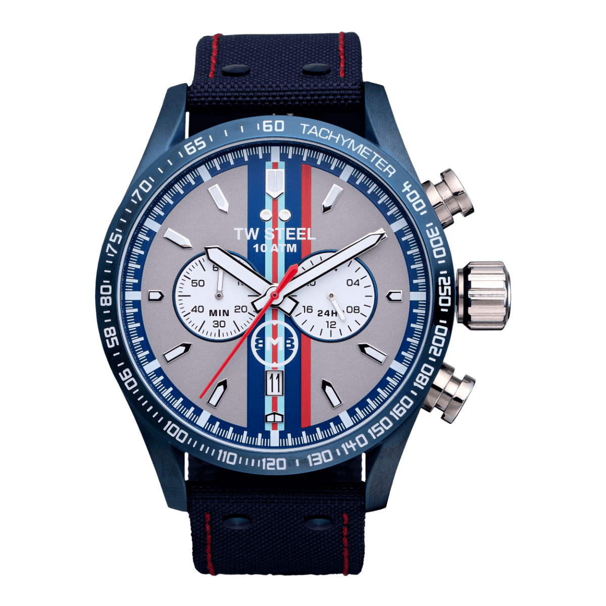 TW Steel Volante Grey Dial and Dark Blue Nylon Strap 48mm Men's Watch | VS135 | TIME Watches