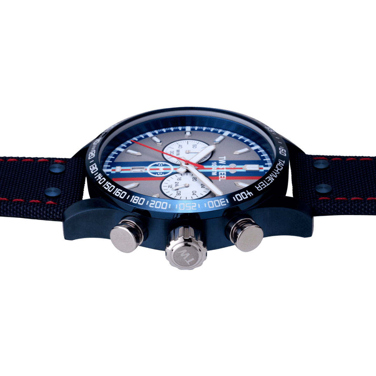 TW Steel Volante Grey Dial and Dark Blue Nylon Strap 48mm Men's Watch | VS135 | TIME Watches