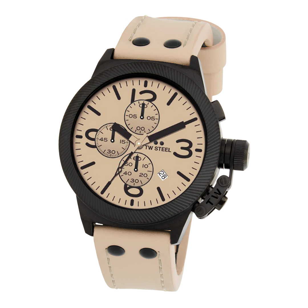 TW Steel Beige Black Chrono Men's Watch | CS117