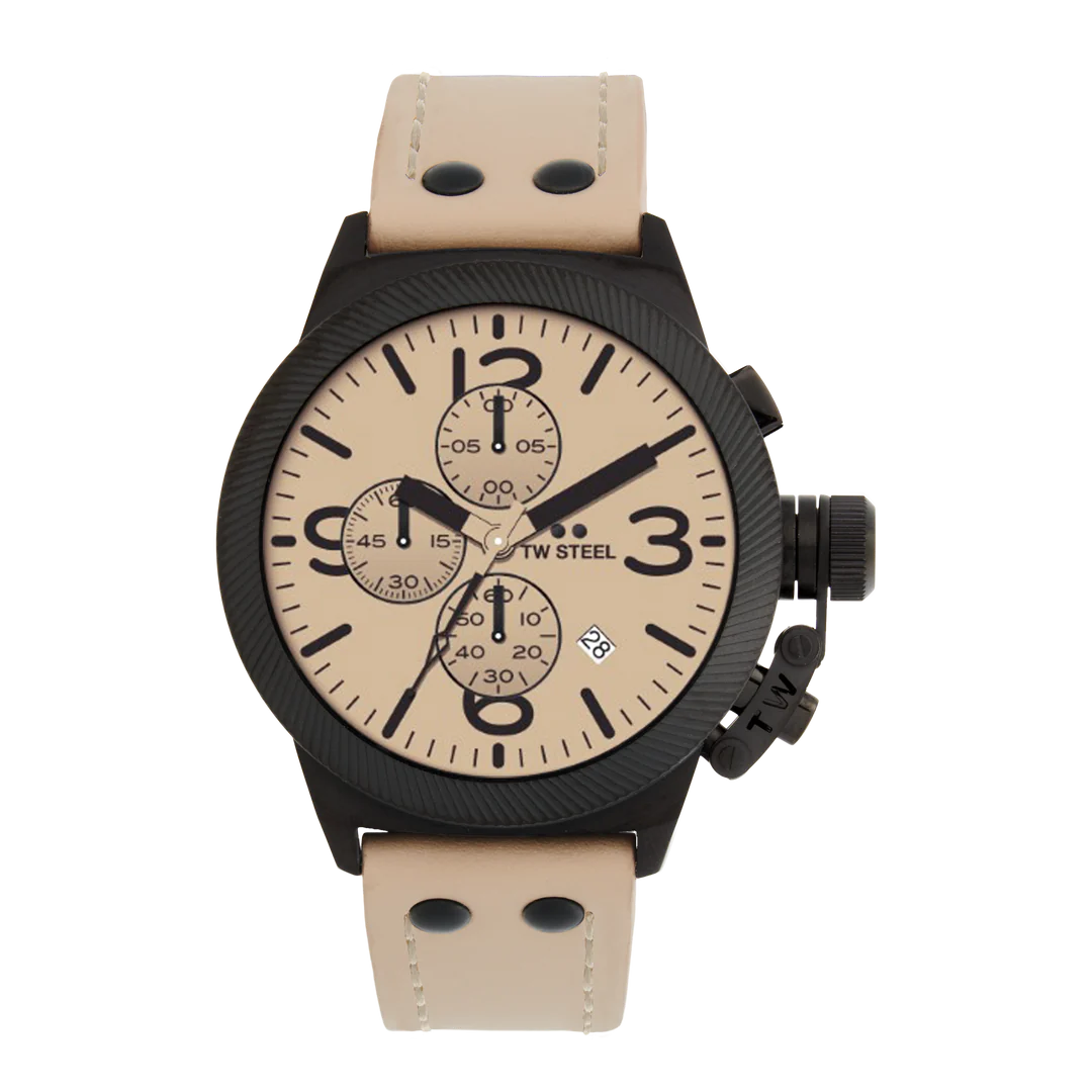 TW Steel Beige Black Chrono Men's Watch | CS117