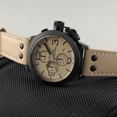 TW Steel Beige Black Chrono Men's Watch | CS117