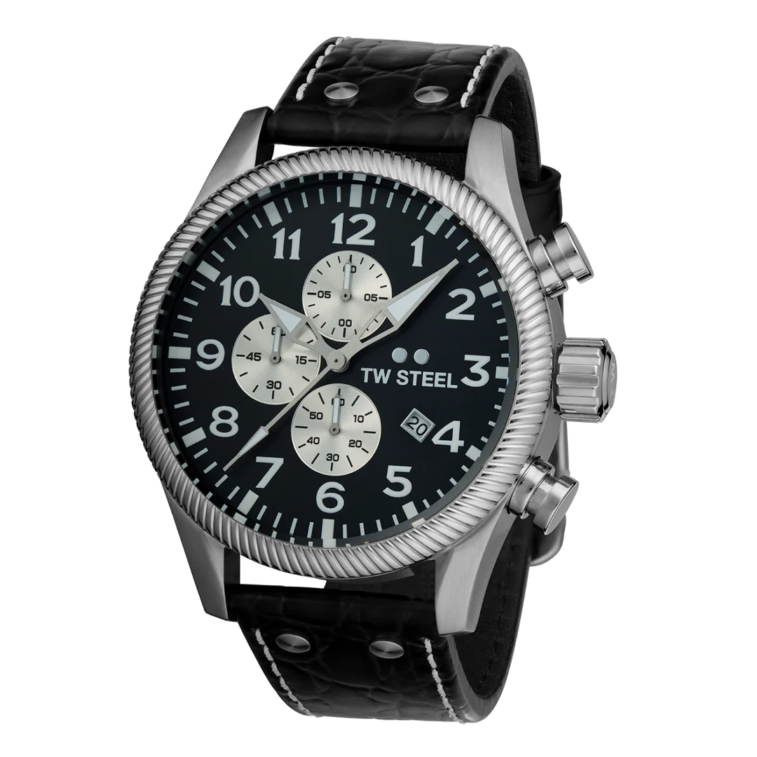 TW Steel Black & Silver Volante Men’s Watch | VS110