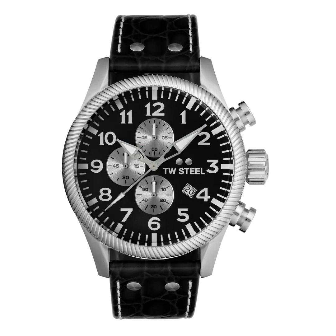 TW Steel Black & Silver Volante Men’s Watch | VS110