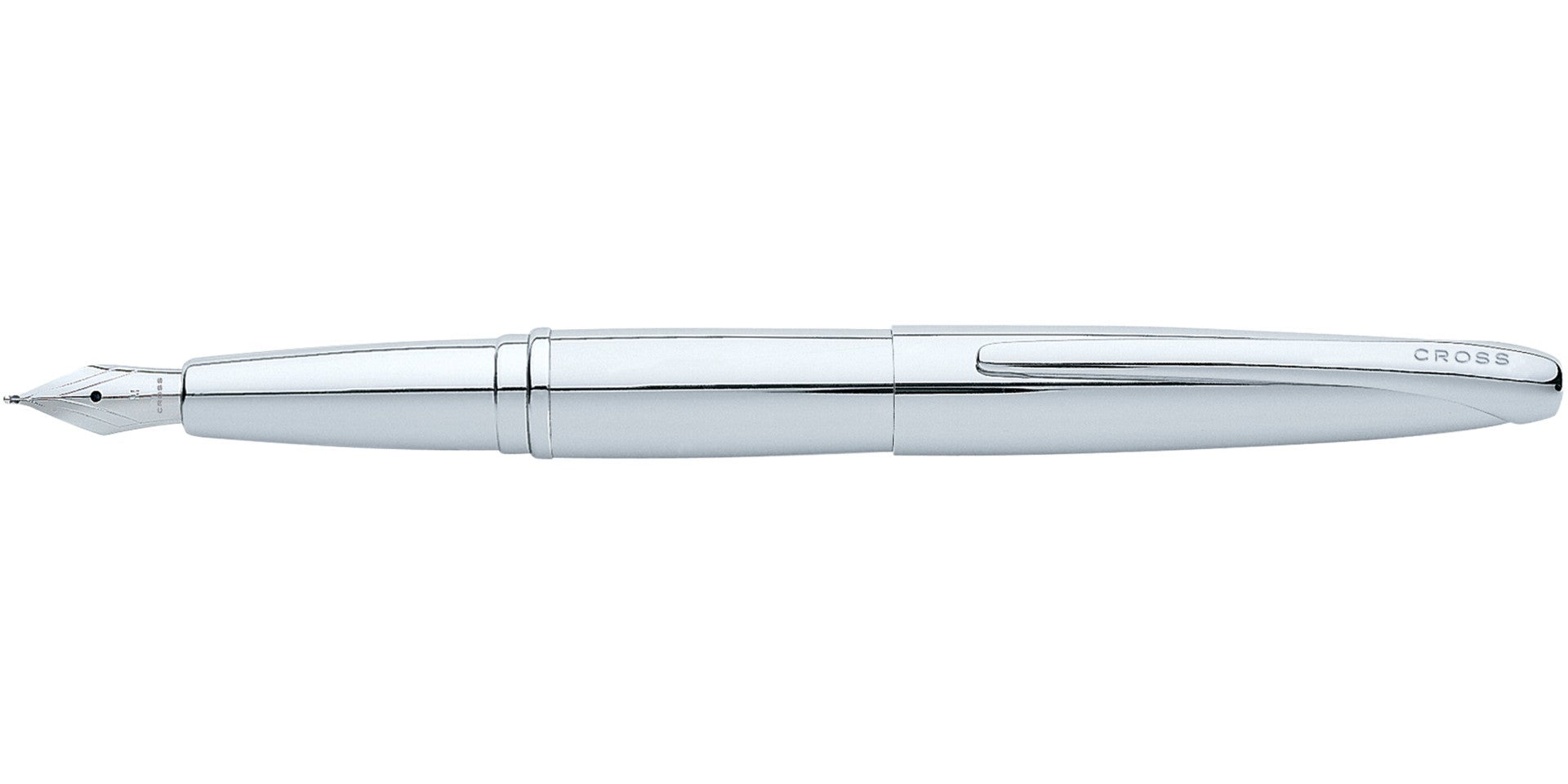 CROSS ATX Pure Chrome Stainless Steel Medium Nib Fountain Pen | 886-2MS