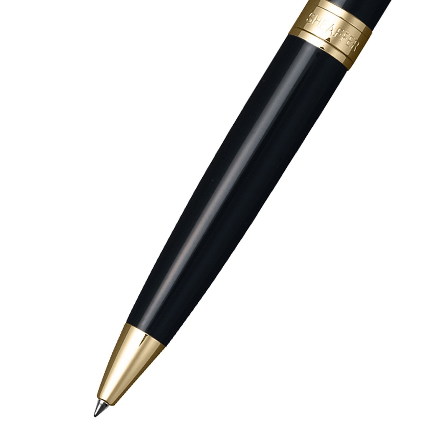 Sheaffer  300 9325 Glossy Black Ballpoint Pen With Gold-tone Trim | E2932551