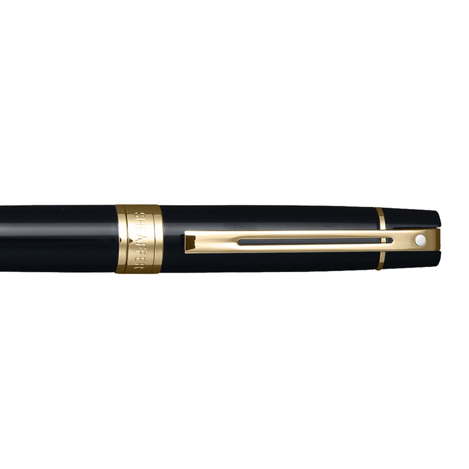 Sheaffer  300 9325 Glossy Black Ballpoint Pen With Gold-tone Trim | E2932551