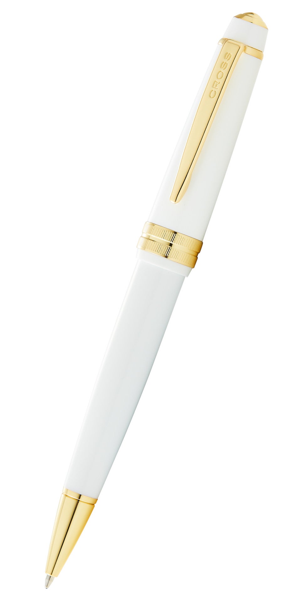 CROSS Bailey Light Polished White Resin and Gold Tone Ballpoint Pen | AT0742-10