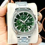 Bigotti Green Dial Calendar Stainless Steel Men’s Watch | BG.1.10583-4
