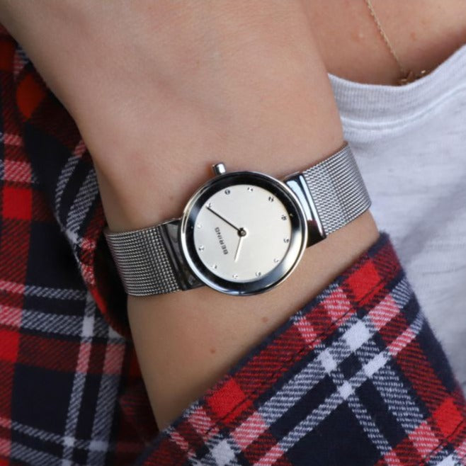 Bering Classic Milanese Silver Bracelet Women's Watch | 10126-000