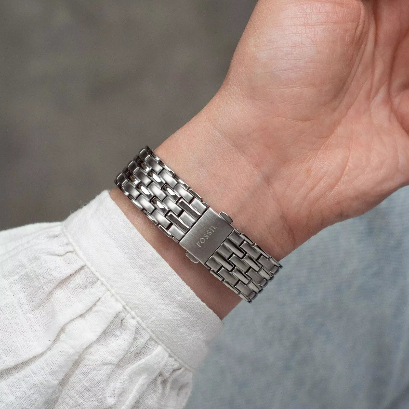 Fossil Raquel Sun Moon Multifunction Stainless Steel Women's Dress Watch | ES5400