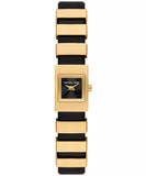 Michael Kors Darrington Gold and Black Leather Women's Watch | MK4887