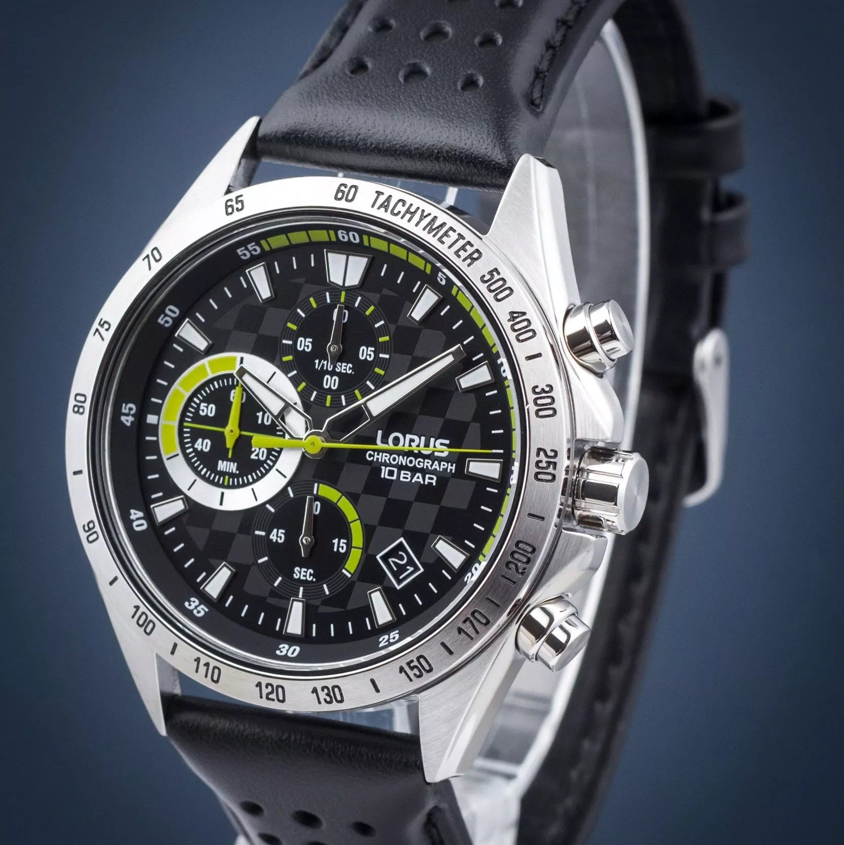 Lorus Black Sunray Dial Sports Men's Watch | RM315JX9