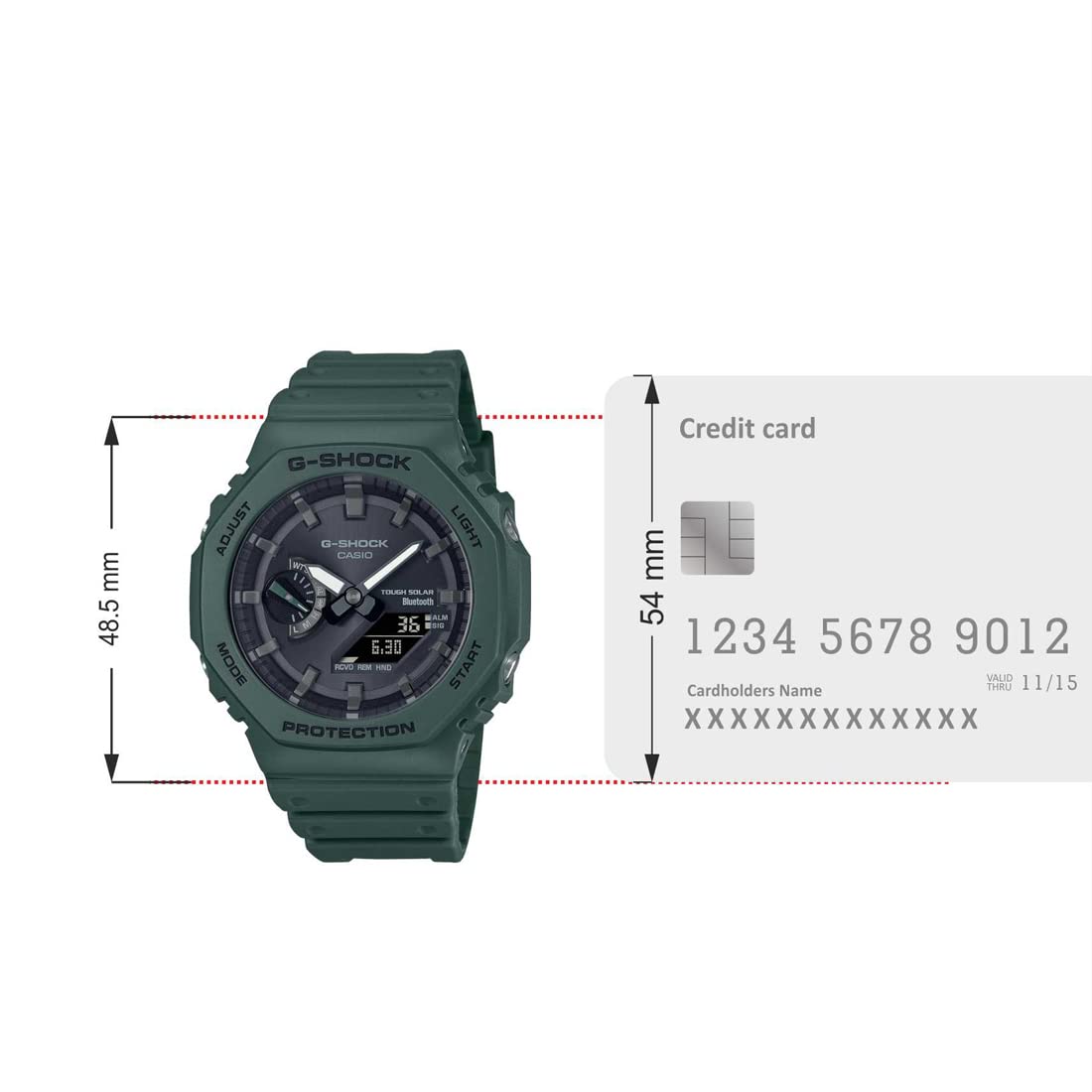 Casio G - Shock Analog - Digital Black Dial Men's Watch - GA | B2100 - 3ADR | TIME Watches