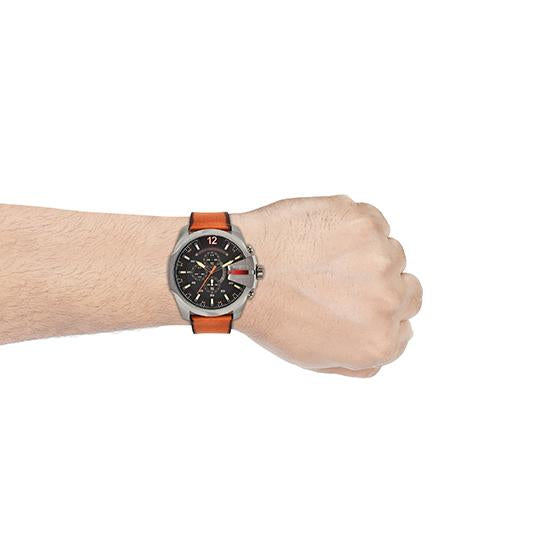 Diesel Mega Chief Black Dial Men's Watch - DZ4343 | Time Watch Specialists