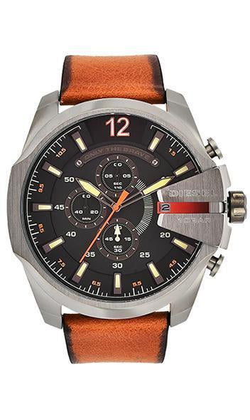 Diesel Mega Chief Black Dial Men's Watch - DZ4343 | Time Watch Specialists