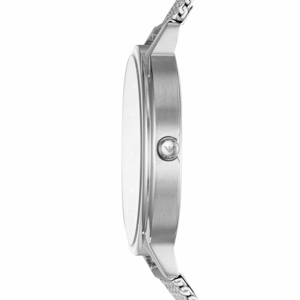 Armani Kappa Silver Round Stainless Steel Women's Watch | AR11128 | Time Watch Specialists