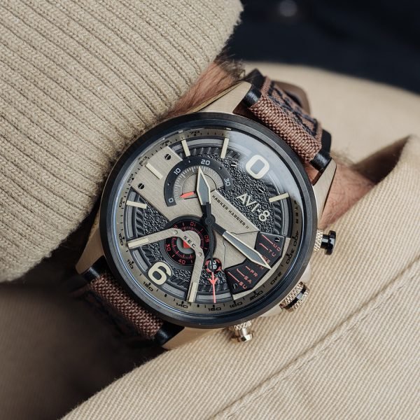 AVI-8 Hawker Harrier Dual Retro Chronograph Men's Watch | AV-4056-06 | Time Watch Specialists