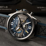 AVI-8 Hawker Harrier II AV-4056-01 Silver Blue | Time Watch Specialists