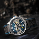 AVI-8 Hawker Harrier II AV-4056-01 Silver Blue | Time Watch Specialists