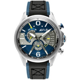AVI-8 Hawker Harrier II AV-4056-01 Silver Blue | Time Watch Specialists