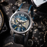 AVI-8 Hawker Harrier II AV-4056-01 Silver Blue | Time Watch Specialists