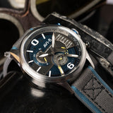 AVI-8 Hawker Harrier II AV-4056-01 Silver Blue | Time Watch Specialists