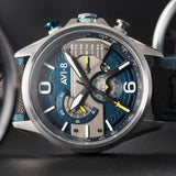 AVI-8 Hawker Harrier II AV-4056-01 Silver Blue | Time Watch Specialists