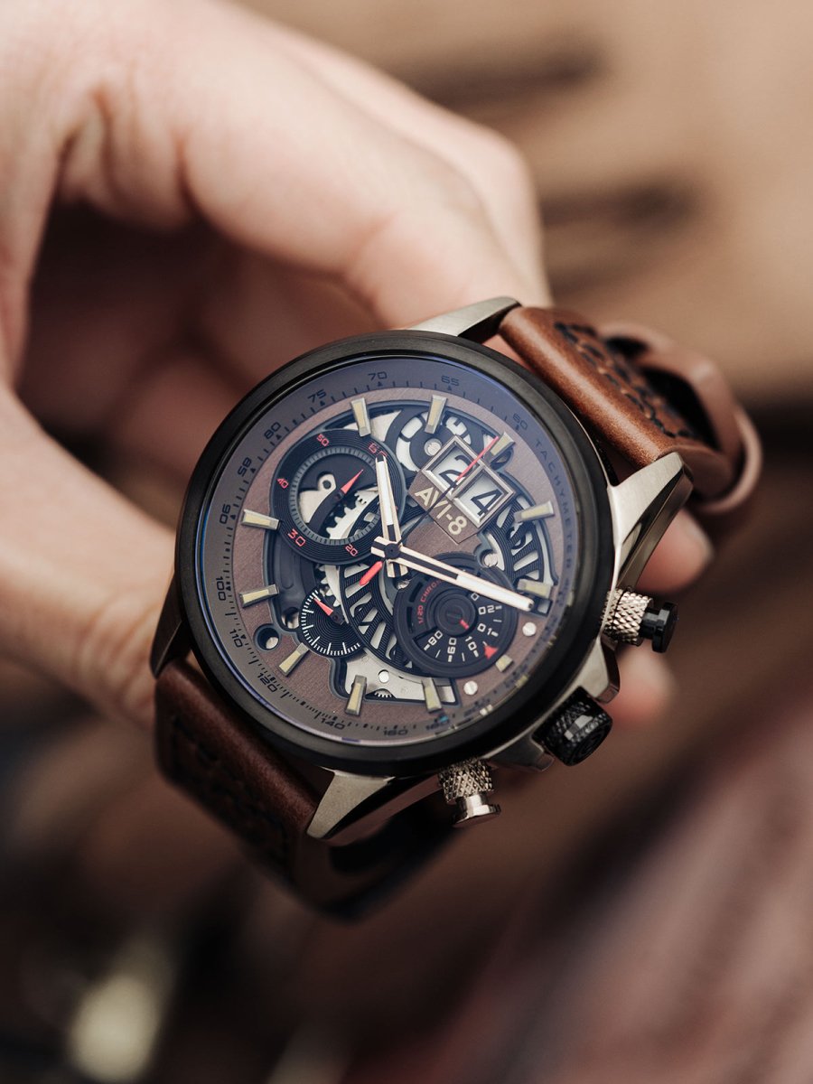 AVI-8 Hawker Harrier Matador Chronograph Desert Brown | AV-4065-06 | Time Watch Specialists