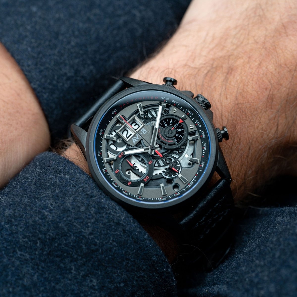 AVI - 8 Hawker Harrier Matador Chronograph Stealth Black | AV - 4065 - 05 | TIME Watches