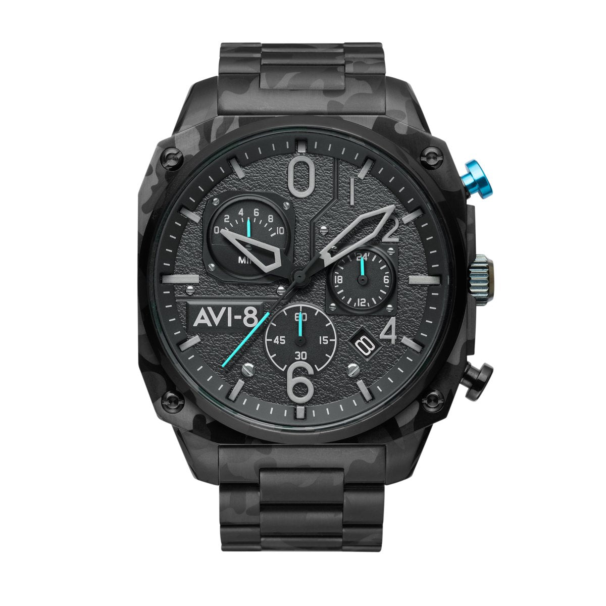 AVI-8 Hawker Hunter Retrograde Chronograph Night Camo Men's Watch | AV-4052-11 | Time Watch Specialists