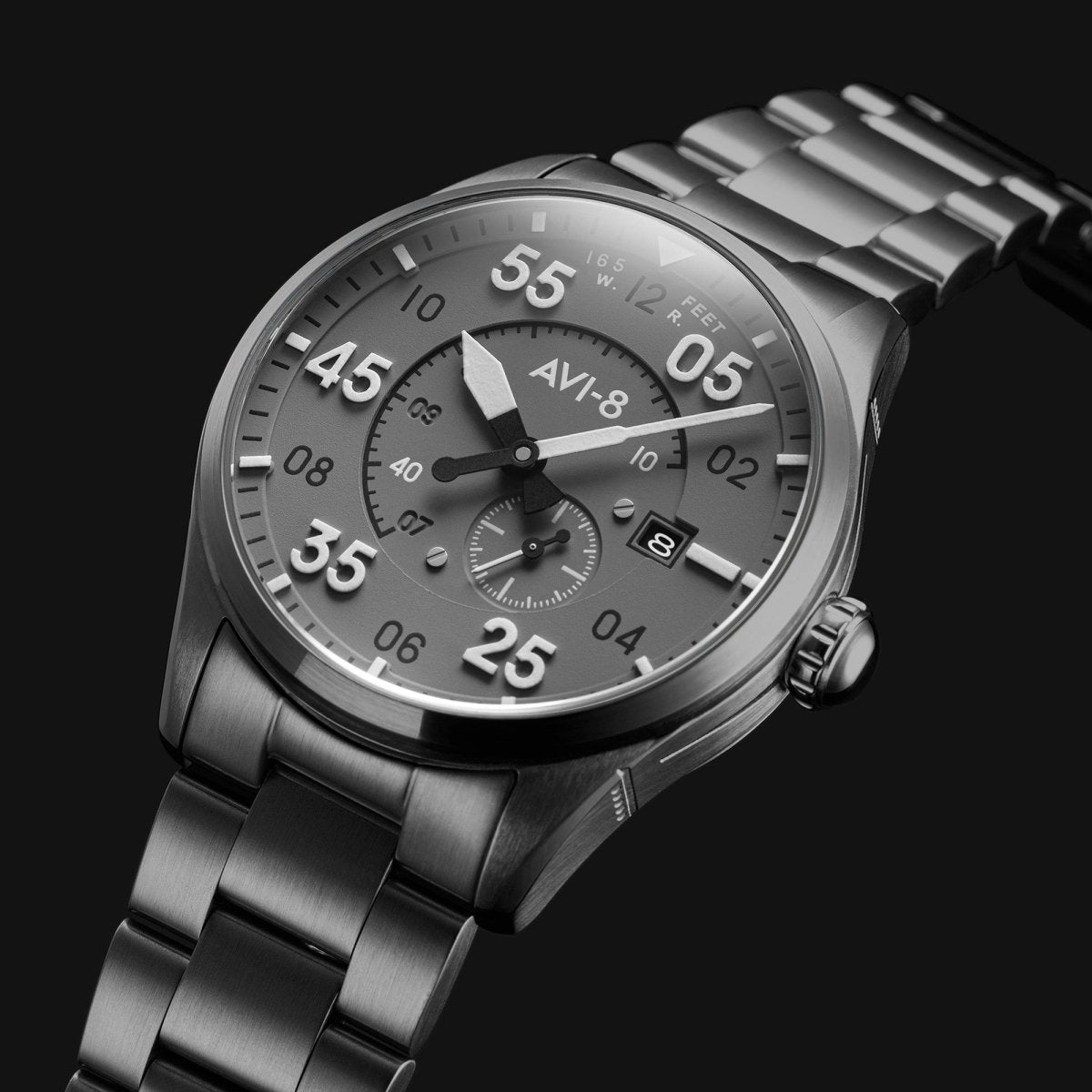 Buy AVI 8 Spitfire Type 300 Automatic Gunmetal Grey Men s Watch