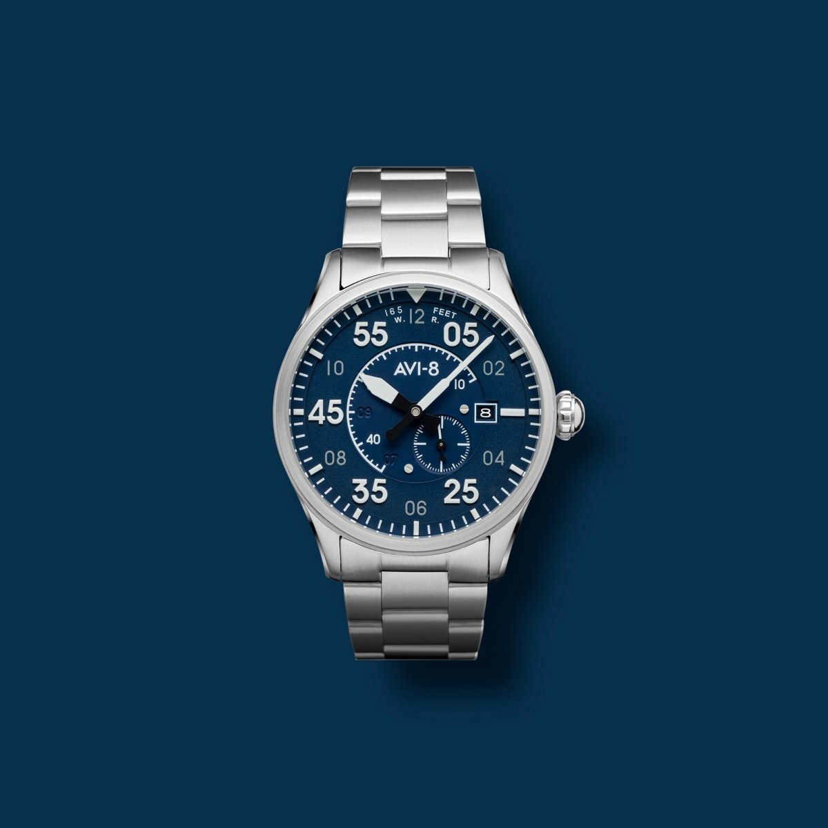 AVI-8 Spitfire Type 300 Automatic Oxford Blue Men's Watch | AV-4073-11 | Time Watch Specialists