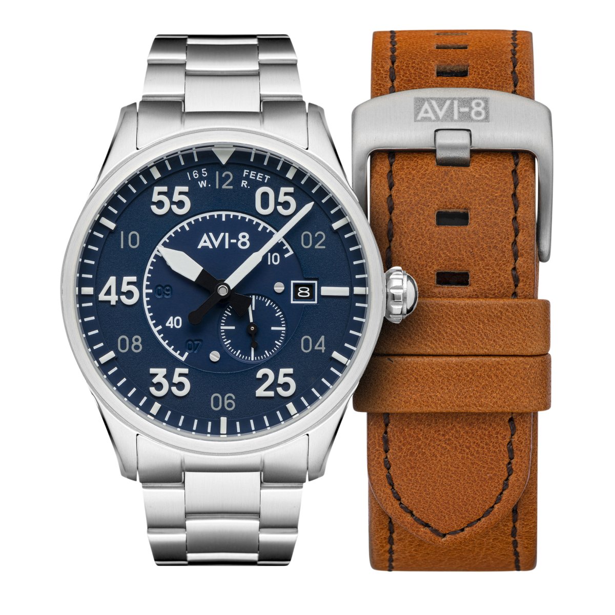 AVI-8 Spitfire Type 300 Automatic Oxford Blue Men's Watch | AV-4073-11 | Time Watch Specialists