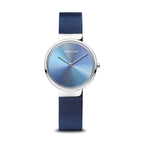 BERING Anniversary Multicolor Dial Blue Mesh 31mm Women's Watch | 10X31ANNIV2 | TIME Watches