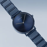 Bering Ceramic Matt Blue Women's Dress Watch | 18531-797 | Time Watch Specialists