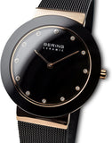 BERING Ceramic Polished Rose Gold Women's Watch | 11435-166 | Time Watch Specialists