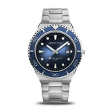 Bering Classic Blue Dial Silver Stainless Steel Strap Men Watch 18940-707 | Time Watch Specialists