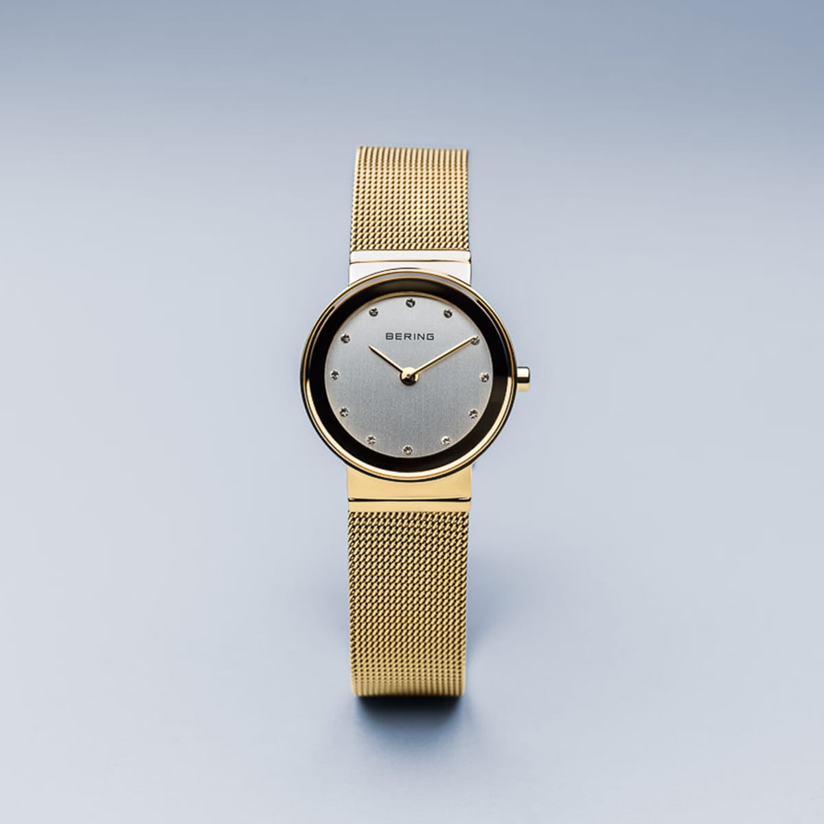 BERING Classic Gold Milanese Mesh Women's Watch | 10126-334 | Time Watch Specialists