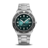 Bering Classic Green Dial Silver Stainless Steel Strap Men Watch | 18940-708 | Time Watch Specialists