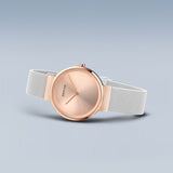 Bering Classic Polished/Brushed Rose Gold Woman's Watch | 14531-266 | Time Watch Specialists