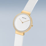 Bering Classic White and Gold Classic Quartz Women's Watch | 14531-630 | Time Watch Specialists