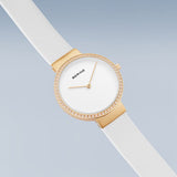 Bering Classic White and Gold Classic Quartz Women's Watch | 14531-630 | Time Watch Specialists