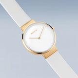 Bering Classic White and Gold Classic Quartz Women's Watch | 14531-634 | Time Watch Specialists