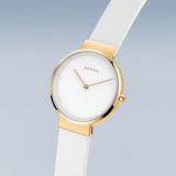 Bering Classic White and Gold Classic Quartz Women's Watch | 14531-634 | Time Watch Specialists