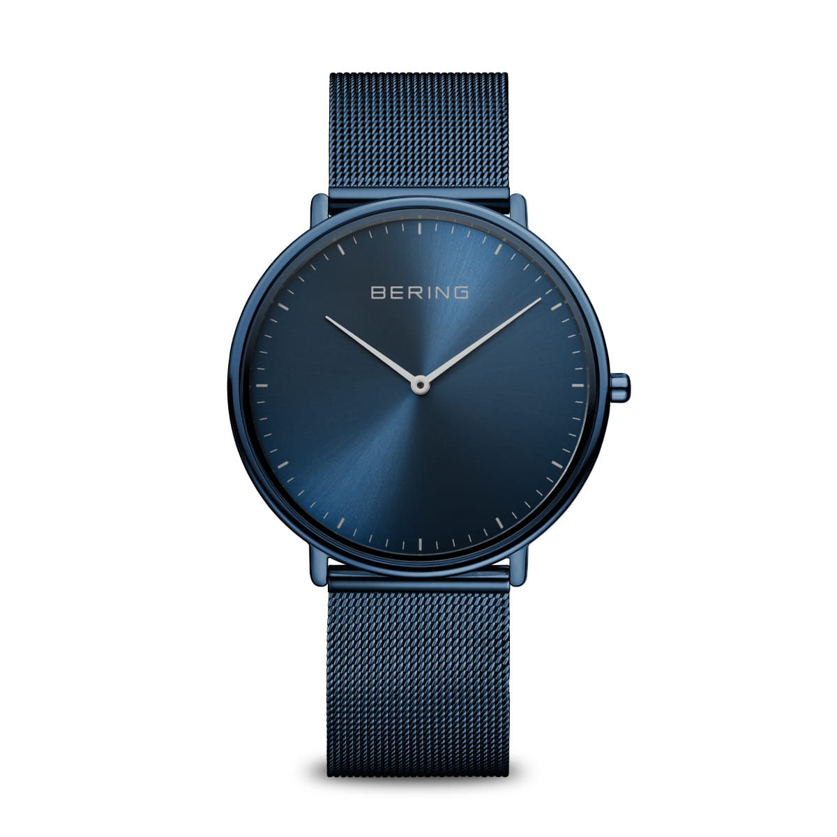BERING Ultra Slim Polished Blue Unisex Watch - 15739-397 | Time Watch Specialists