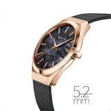 BERING Ultra Slim Polished/Brushed Rose Gold Women's Watch - 18729-166 | Time Watch Specialists
