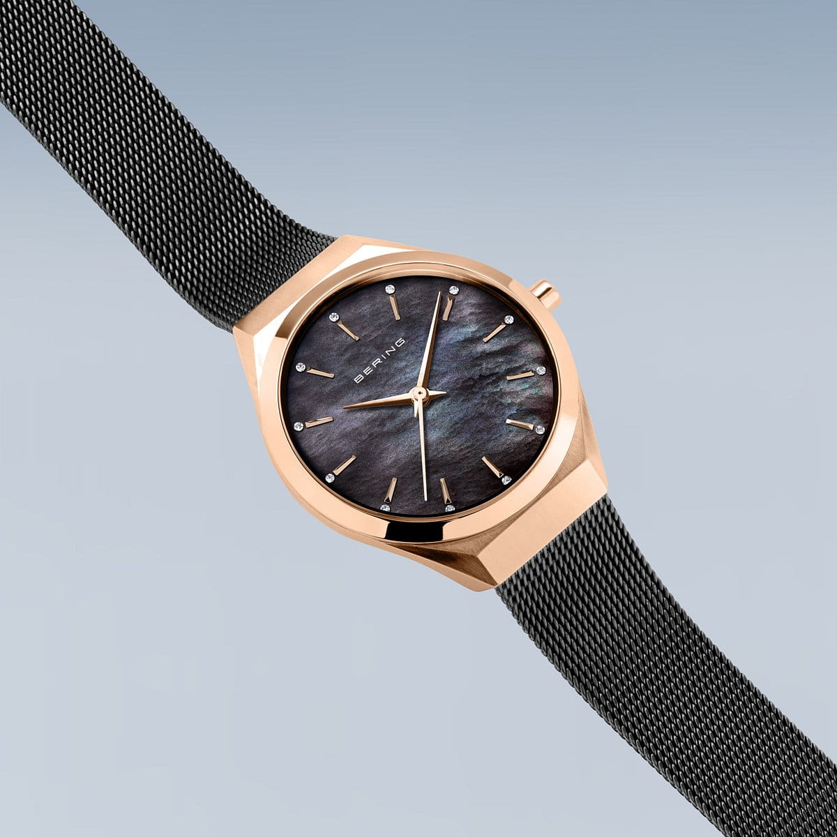 Buy BERING Ultra Slim Polished Brushed Rose Gold Women s Watch